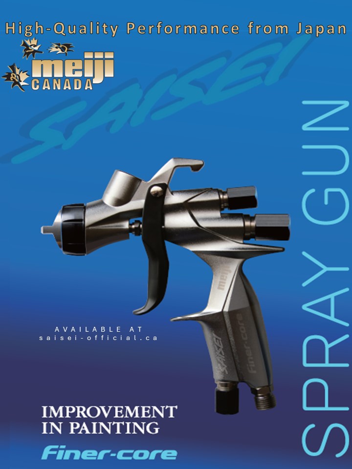 **Meiji x Saisei Finer Core HVLP Spray Gun 1.3